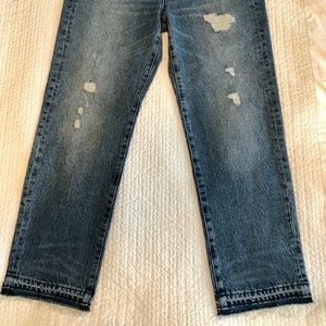 Madewell Jeans - Madewell Destroyed Classic Straight Jeans Madewell Jeans - Madewell Destroyed Classic Straight Jeans